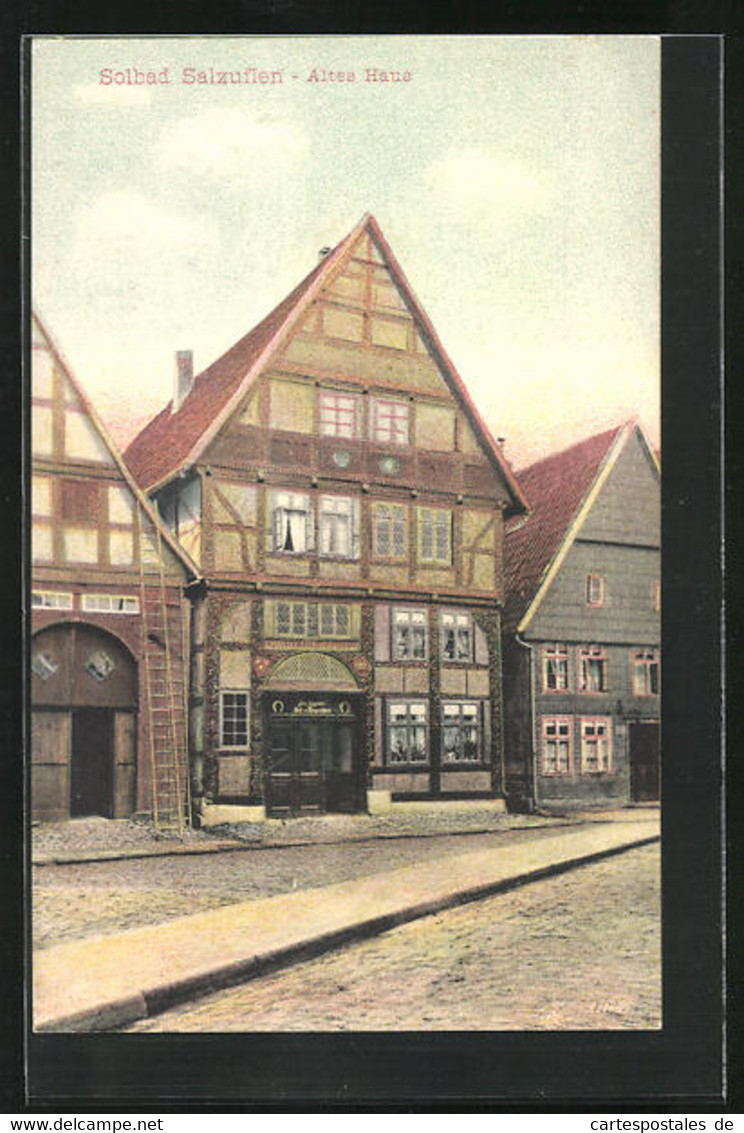 AK Bad Salzuflen, Altes Haus Mit Ladengeschäft - Bad Salzuflen