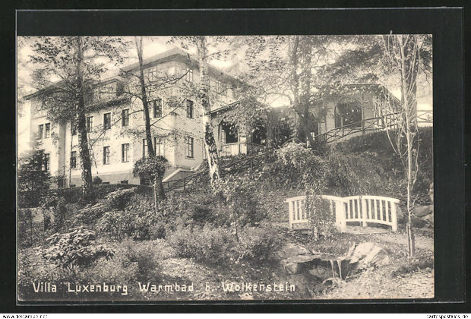 AK Warmbad Bei Wolkenstein, Villa Luxenburg - Wolkenstein