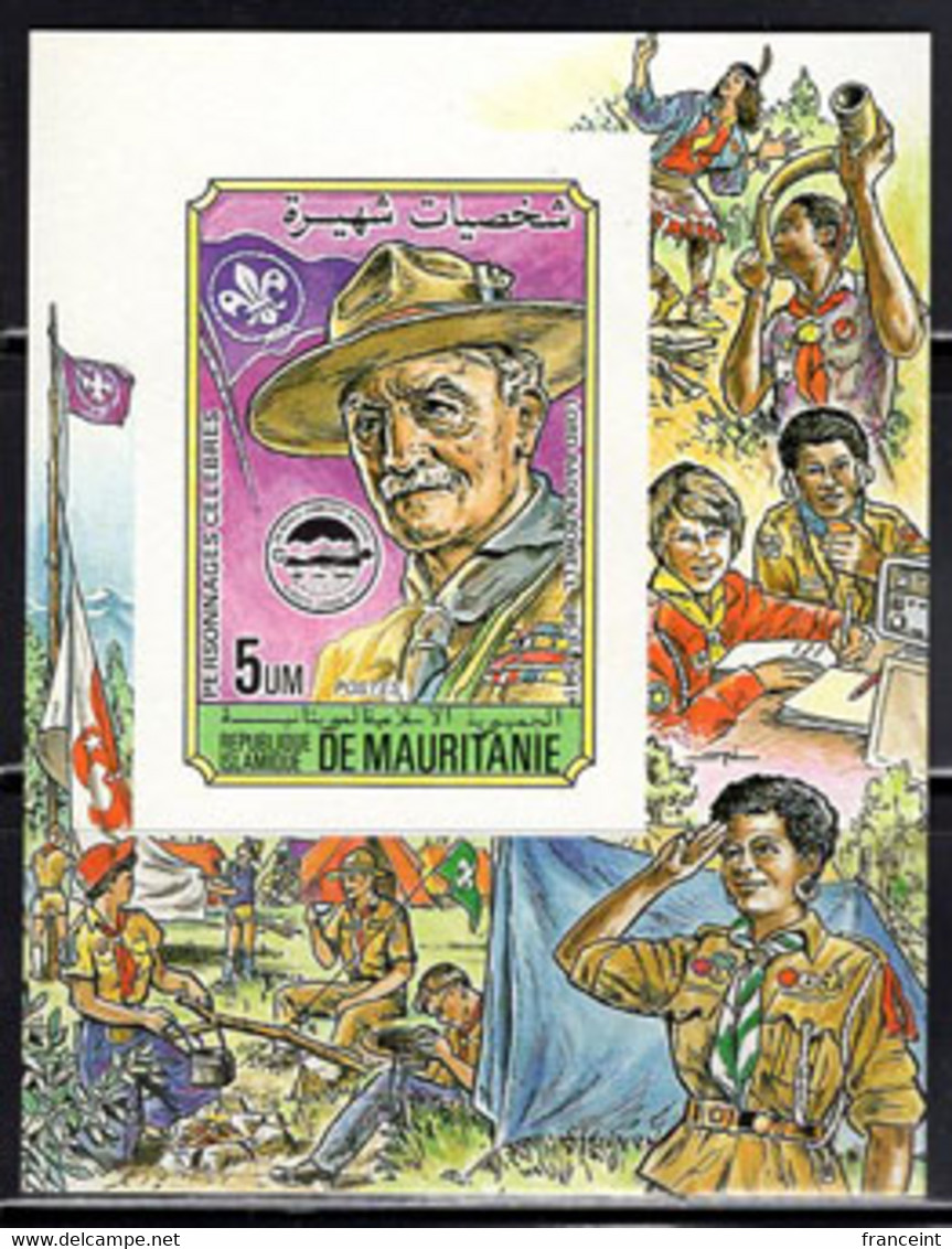MAURITANIA (1984) Baden-Powell. Imperforate S/S. Scott No 553. - Mauritania (1960-...)