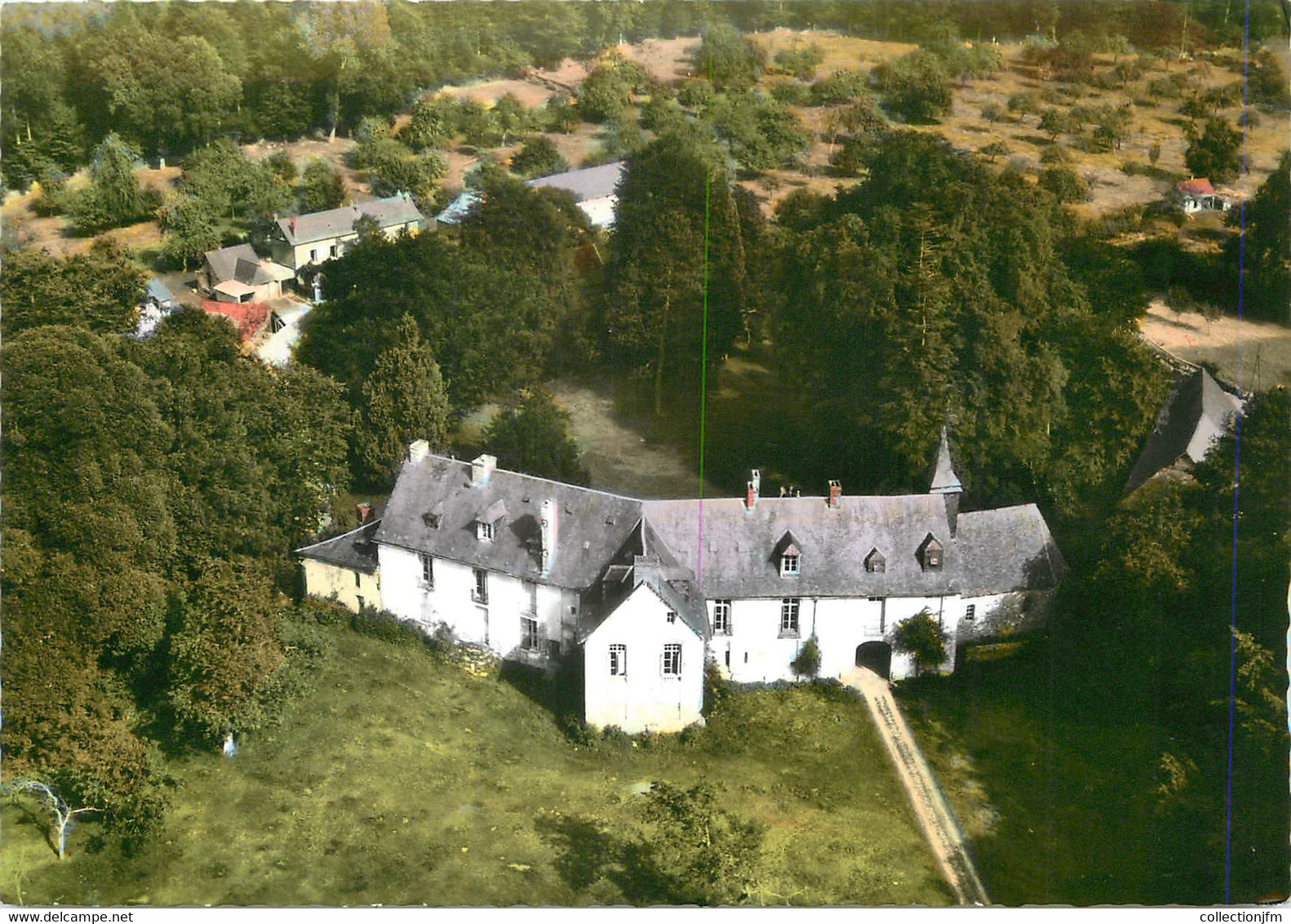 / CPSM FRANCE 76 "Bellencombre, Vue Aérienne Du Château De La Heuse" - Bellencombre