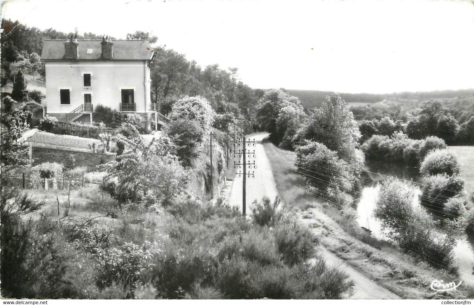 / CPSM FRANCE 56 "La Gacilly, Vallée De L'Aff, Route De Redon" - La Gacilly