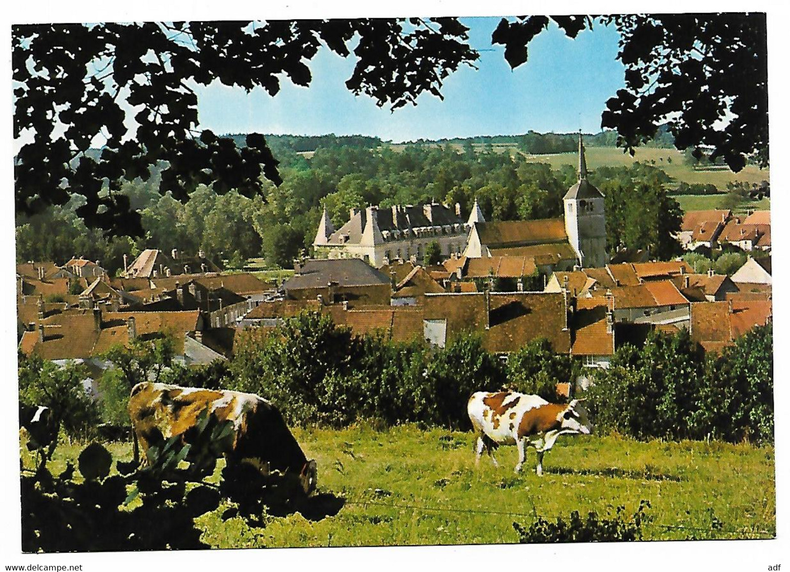 CP ARC EN BARROIS, VUE PRISE DE LA MOTTE, VACHES, HAUTE MARNE 52 - Arc En Barrois