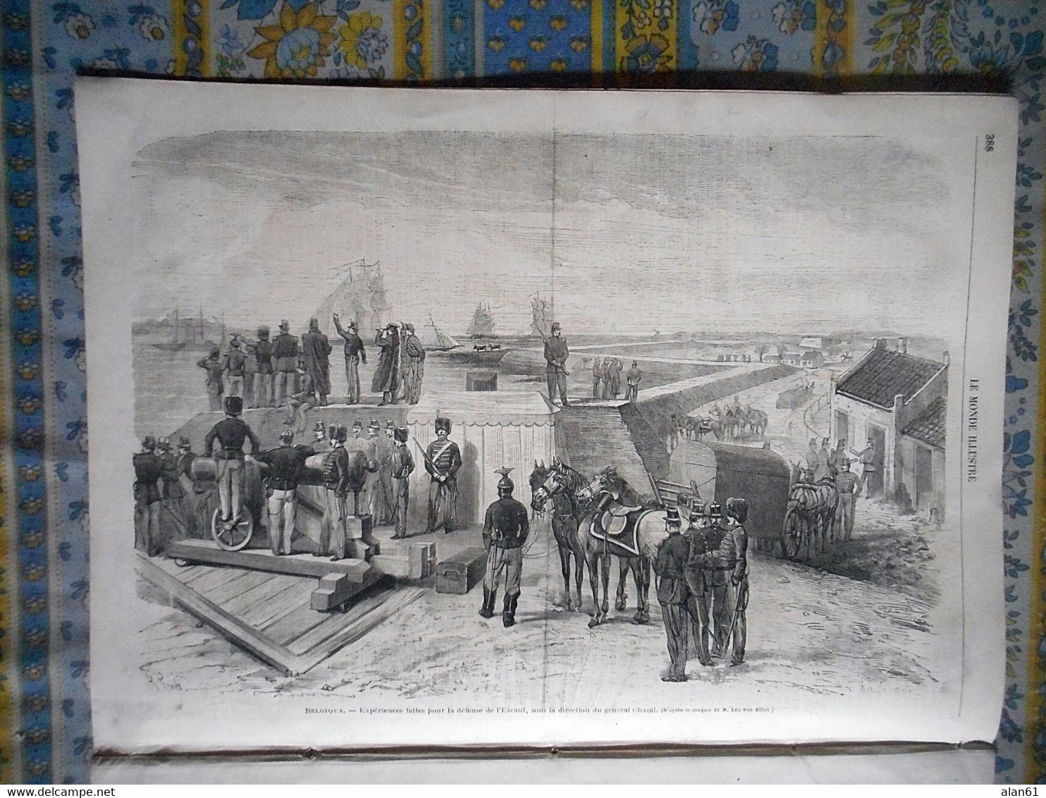 LE MONDE ILLUSTRE 19/12/1868 BELGIQUE DEFENSE ESCAUT PARIS COMPIEGNE COUR FOUILLES GALLO ROMAIN AUGERVILLE BERRYER HINDL - 1850 - 1899