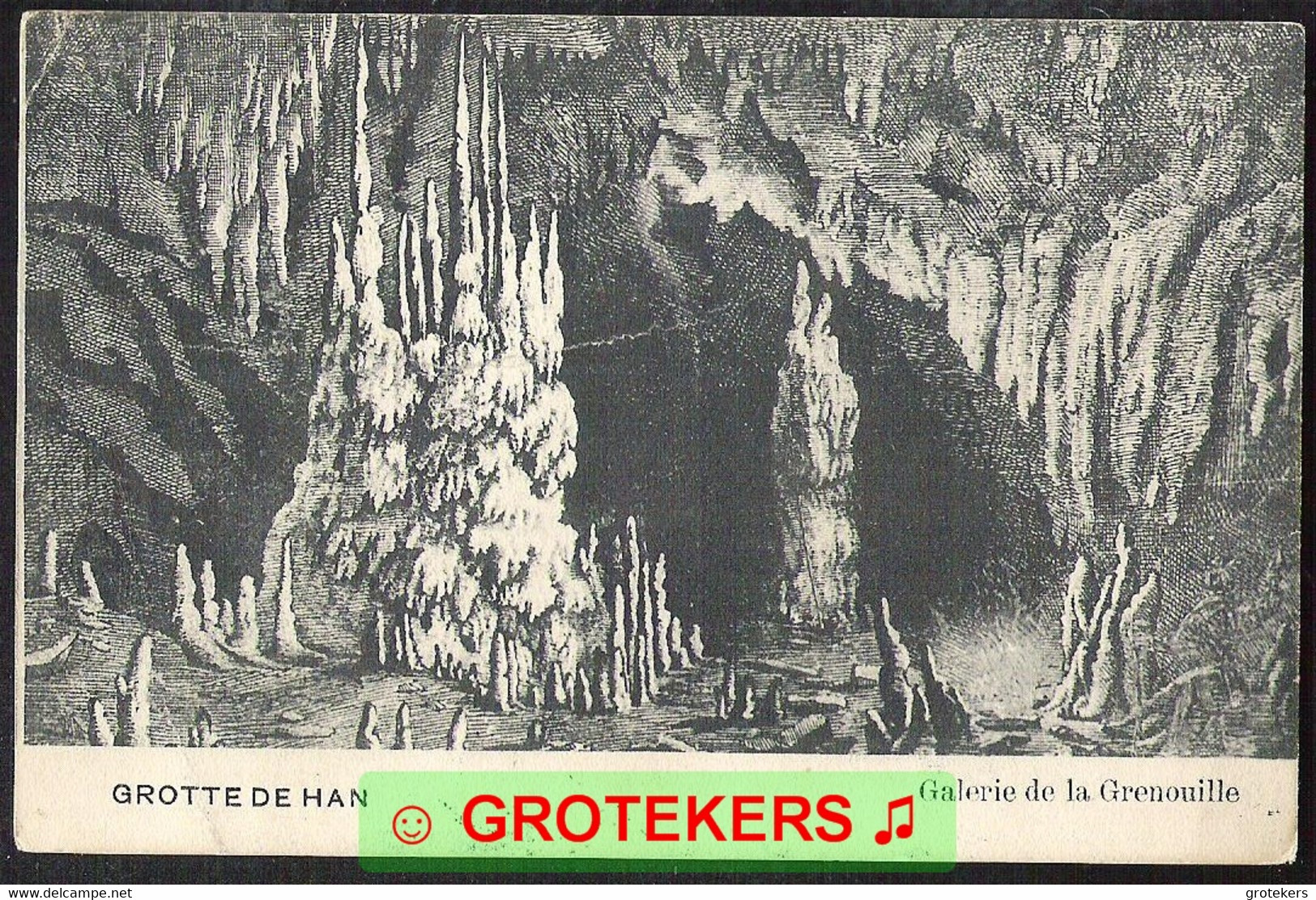 Grotte De Han Galerie De La Grenouille Verzonden Ostende 1910 Naar Venray (NL) - Tintigny