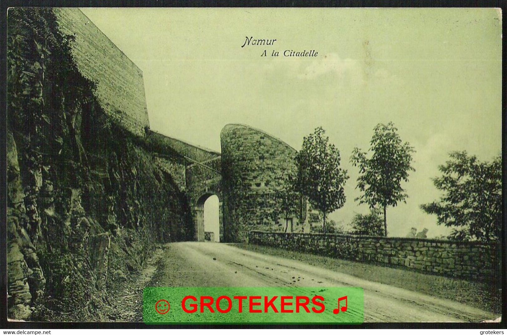 NAMUR A La Citadelle Verzonden 1908? Van Namur Station Naar Paris (F) - Namur