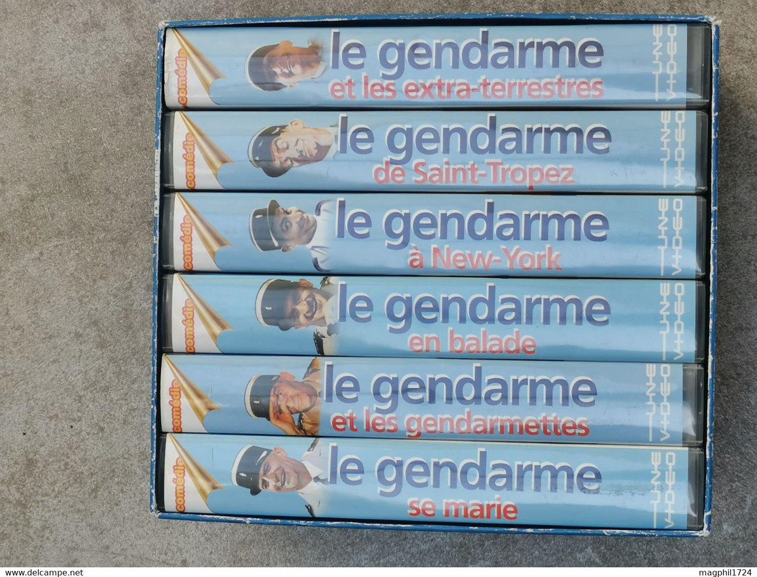 Coffret Collector De 6 Cassettes VHS LOUIS De FUNES "LE GENDARME - L'INTEGRALE" - Action & Abenteuer