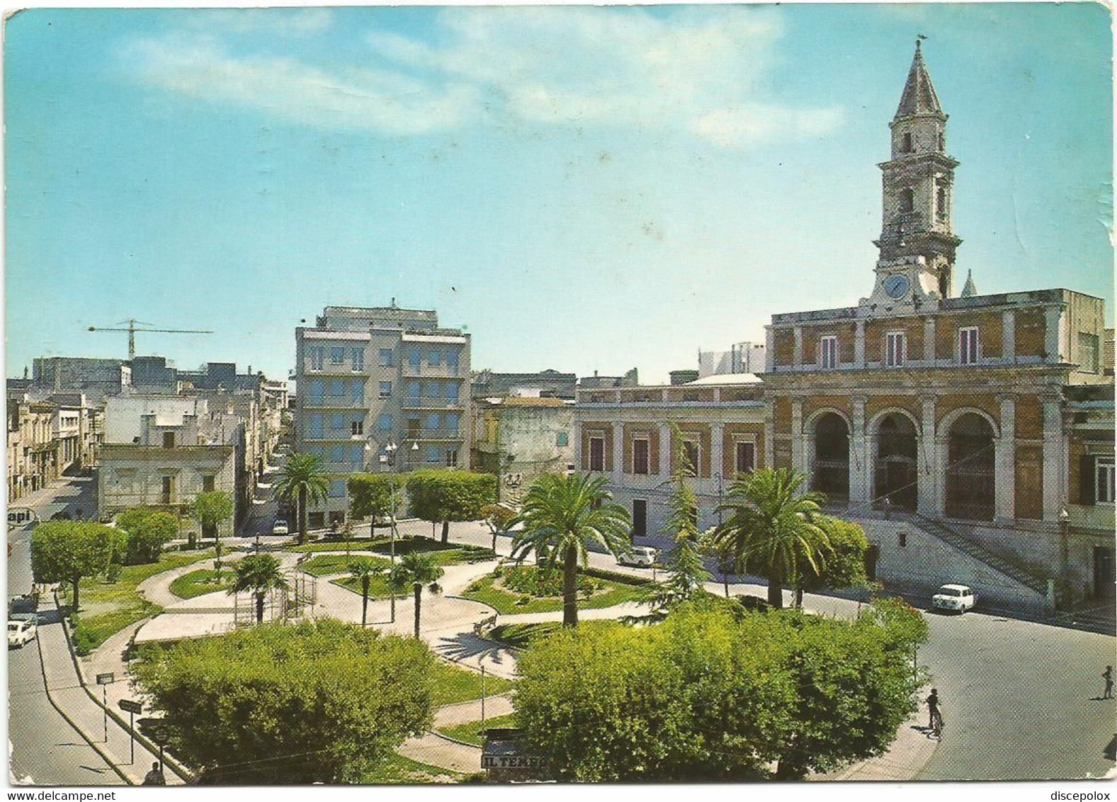 F3826 Andria (BAT) - Piazza Municipio - Auto Cars Voitures / Viaggiata 1966 - Andria