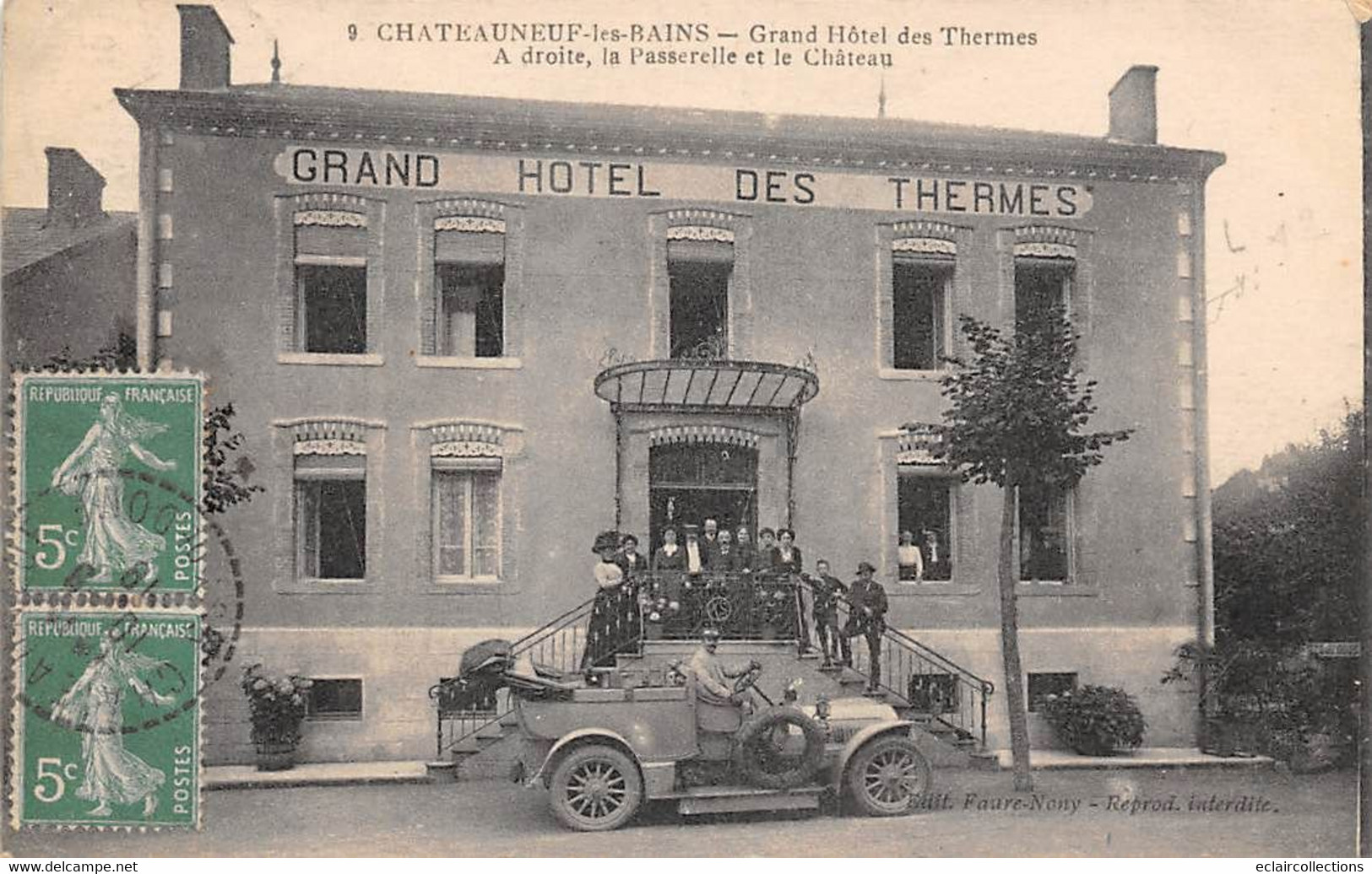 Châteauneuf-les-Bains       63         Grand Hôtel Des Thermes          (voir Scan) - Andere & Zonder Classificatie