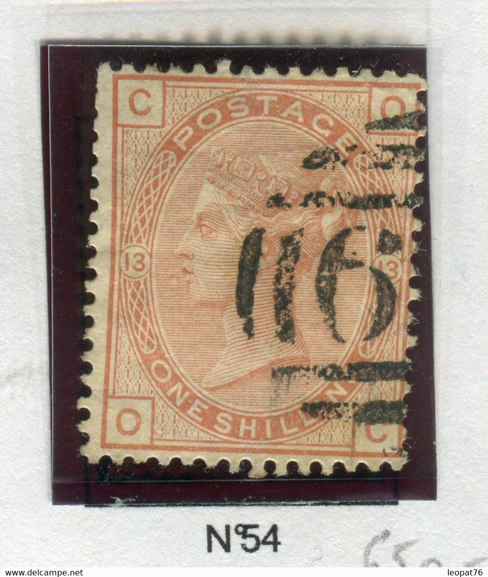 GB 10 - Lot Sur 1 Feuille N° 51/57 Sauf 52 , états Divers - à Voir Cote 1110€ - Used Stamps
