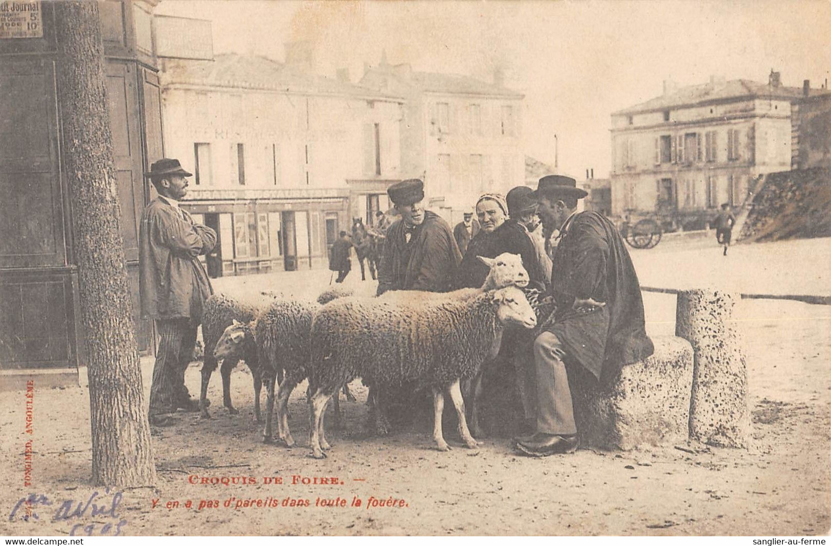 CPA 16 CROQUIS DE FOIRE Y EN A PAS - Autres & Non Classés