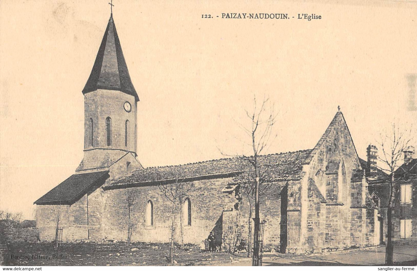 CPA 16 PAIZAY NAUDOUIN EGLISE - Altri & Non Classificati