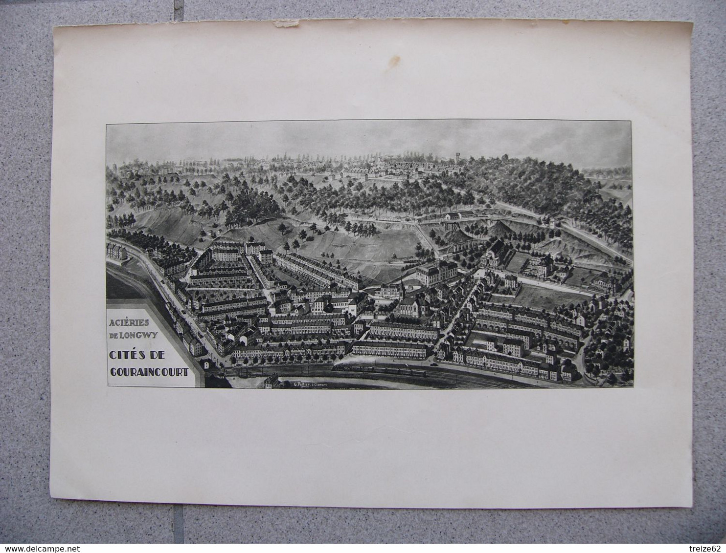 ACIERIES De LONGWY Lot 4 Illustrations Cités Gouraincourt Longlaville Tucquegnieux Usines Mont Saint Martin 1930 - Unclassified