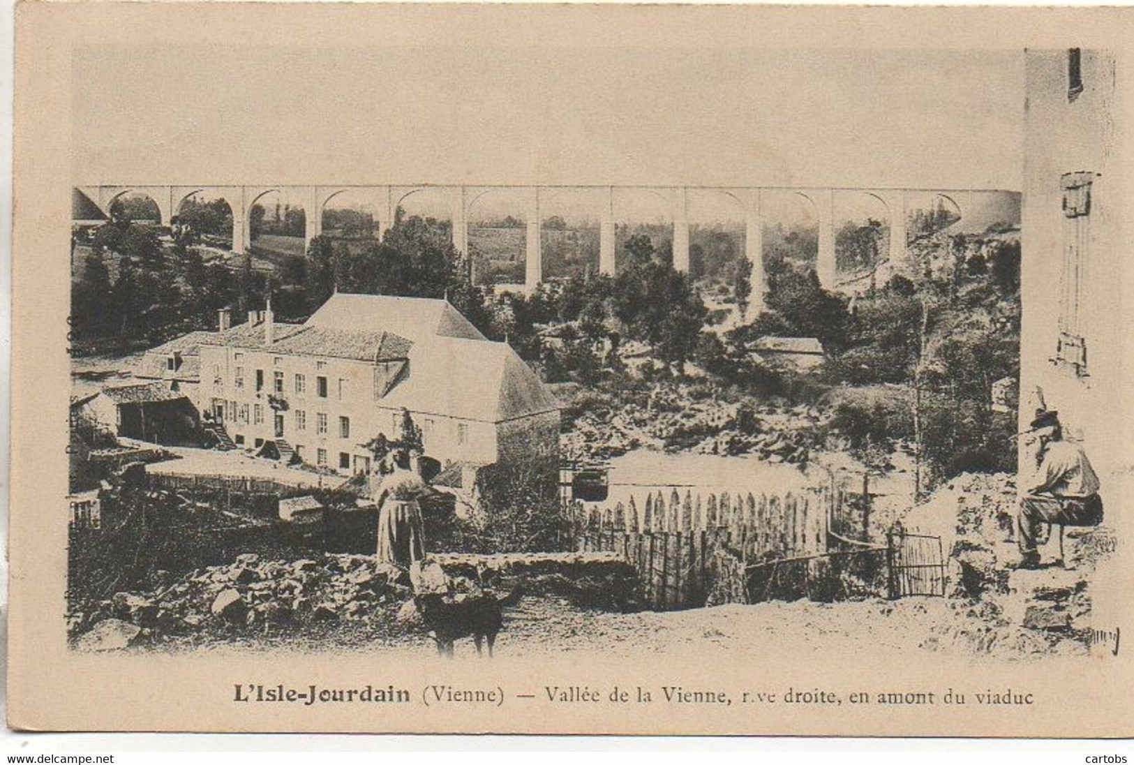 86 L'ISLE-JOURDAIN  Vallée De La Vienne , Rive Droite En Amont Du Viaduc - L'Isle Jourdain