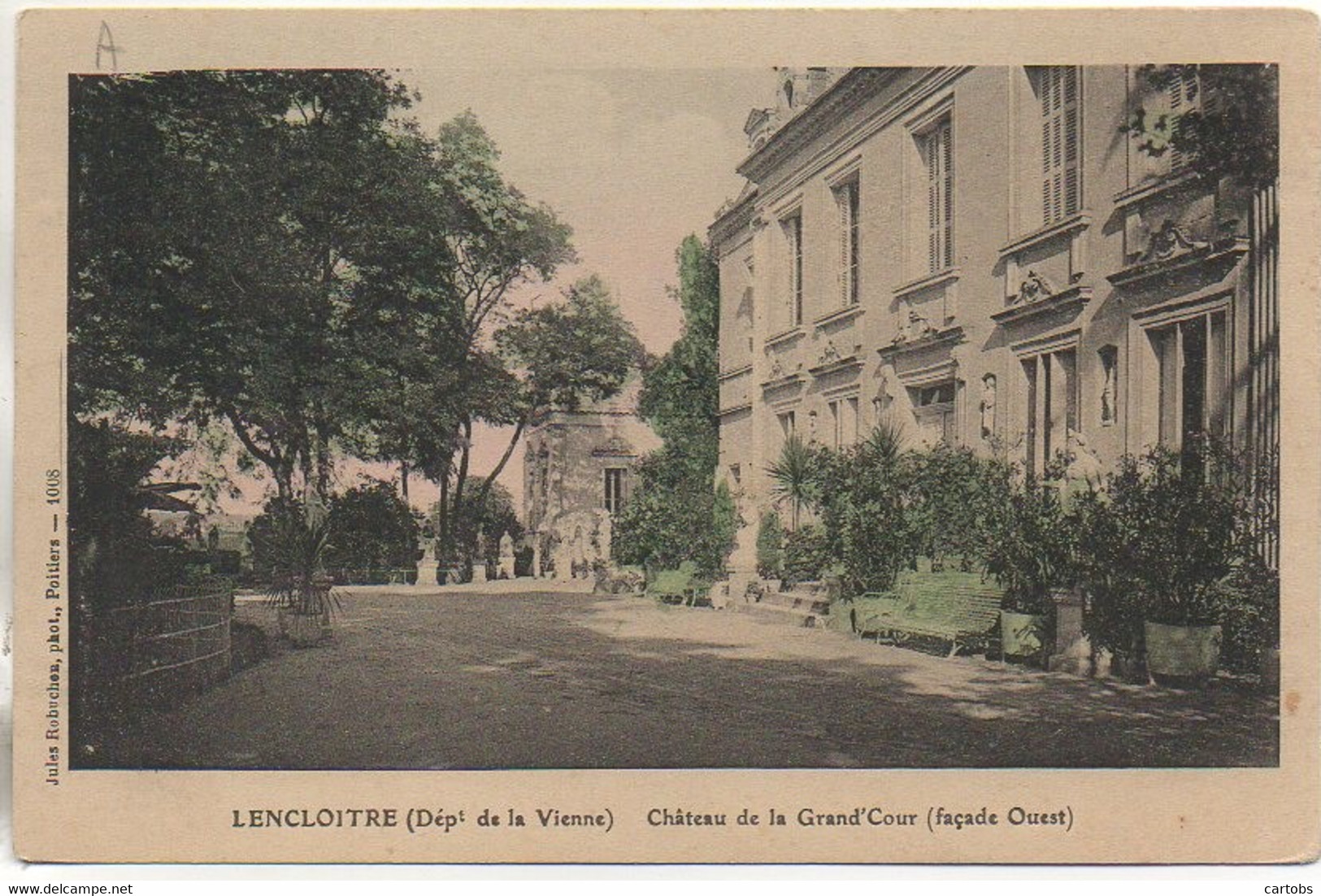 86 LENCLOITRE Château De La Grand'Cour (façade Ouest) - Lencloitre