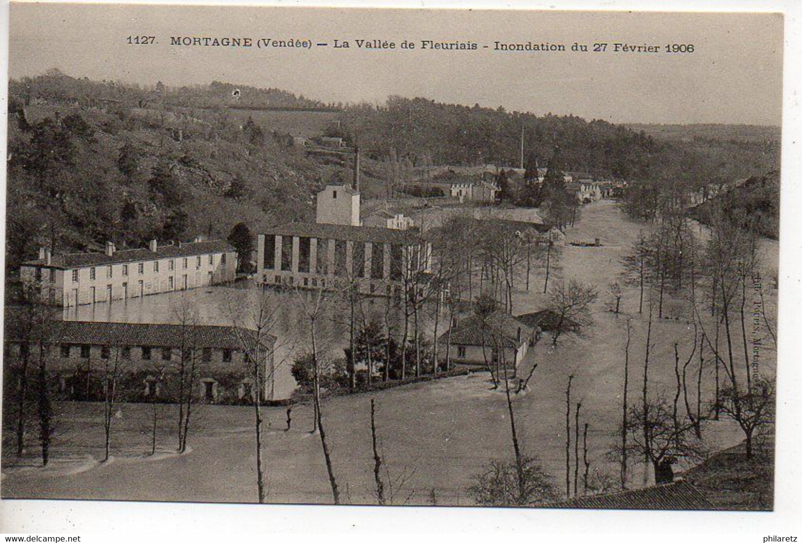 Mortagne : La Vallée De Fleuriais - Inondation Du 27 Février 1906 - Mortagne Sur Sevre