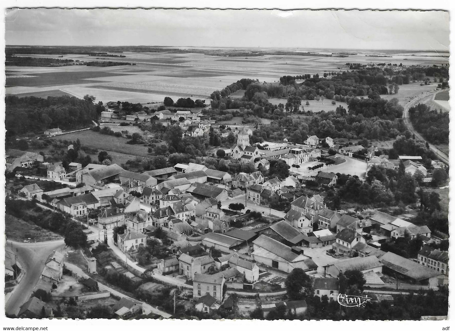 CPSM BETHENIVILLE, VUE GENERALE AERIENNE, MARNE 51 - Bétheniville