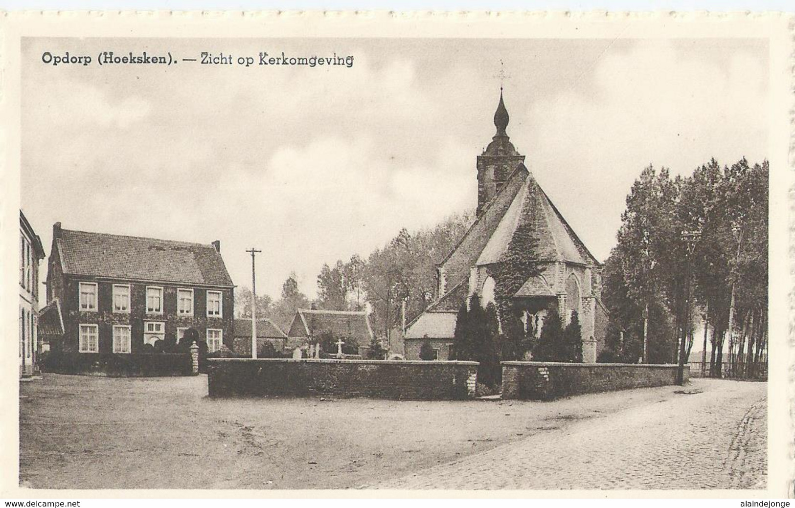 Opdorp (Hoeksken) - Zicht Op Kerkomgeving - Uitg. Van Achter (Kruidenier-Textielen) - Buggenhout