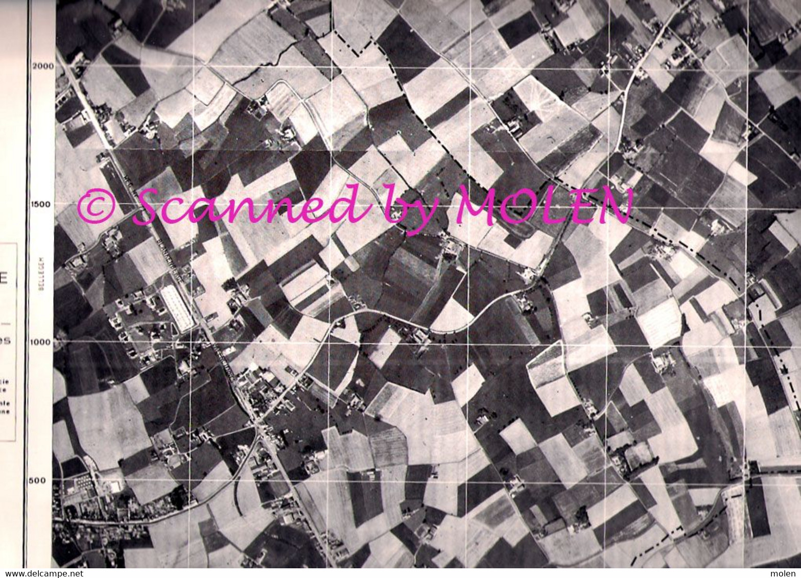 ZWEVEGEM Toestand In 1971 GROTE LUCHT-FOTO 63x48cm ©1971 KAART ORTO PLAN 1/10.000 TOPOGRAPHIE PHOTO AERIENNE CARTE R210 - Zwevegem