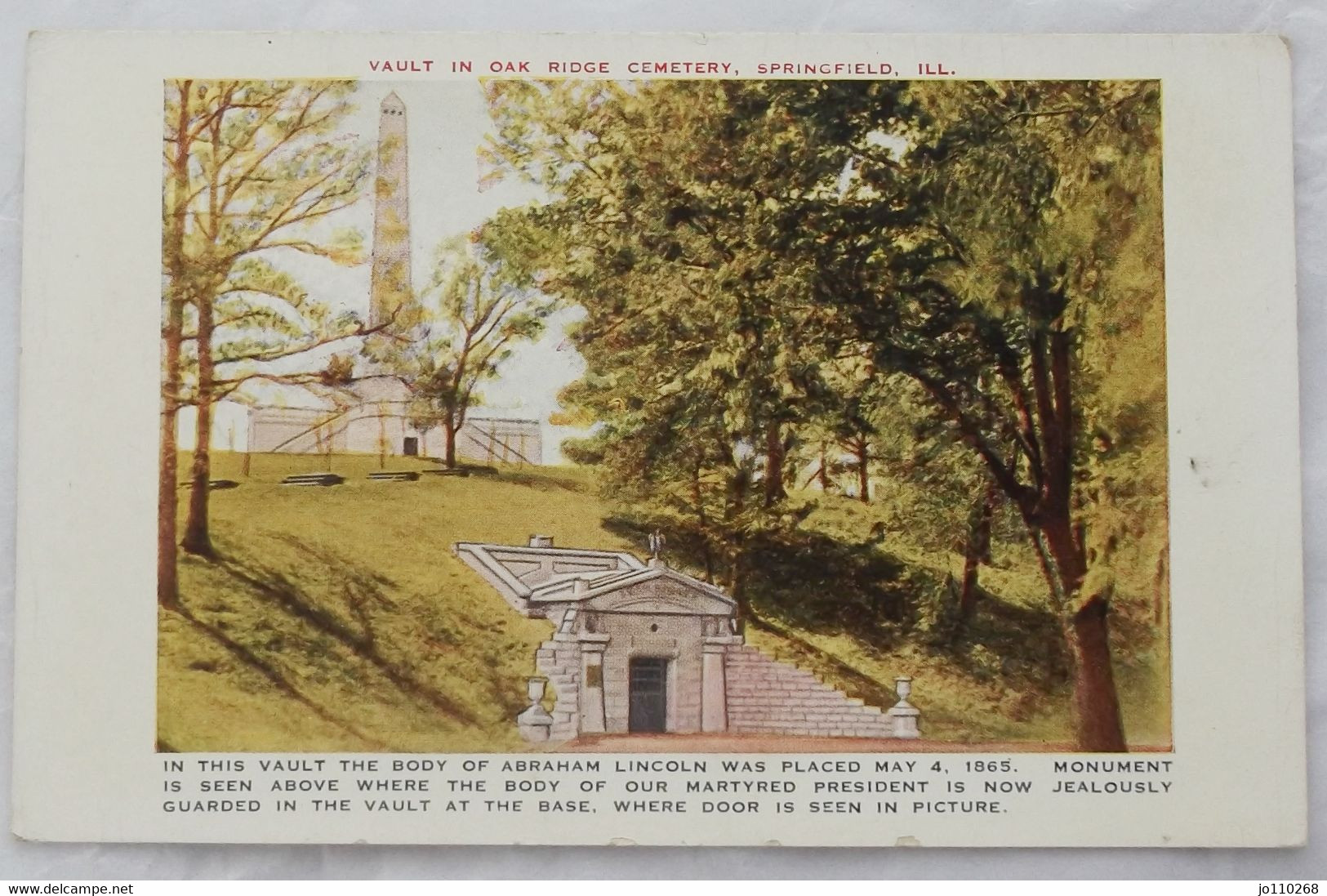 Vault In Oak Ridge Cemetery, Springfield, Ill - Springfield – Illinois