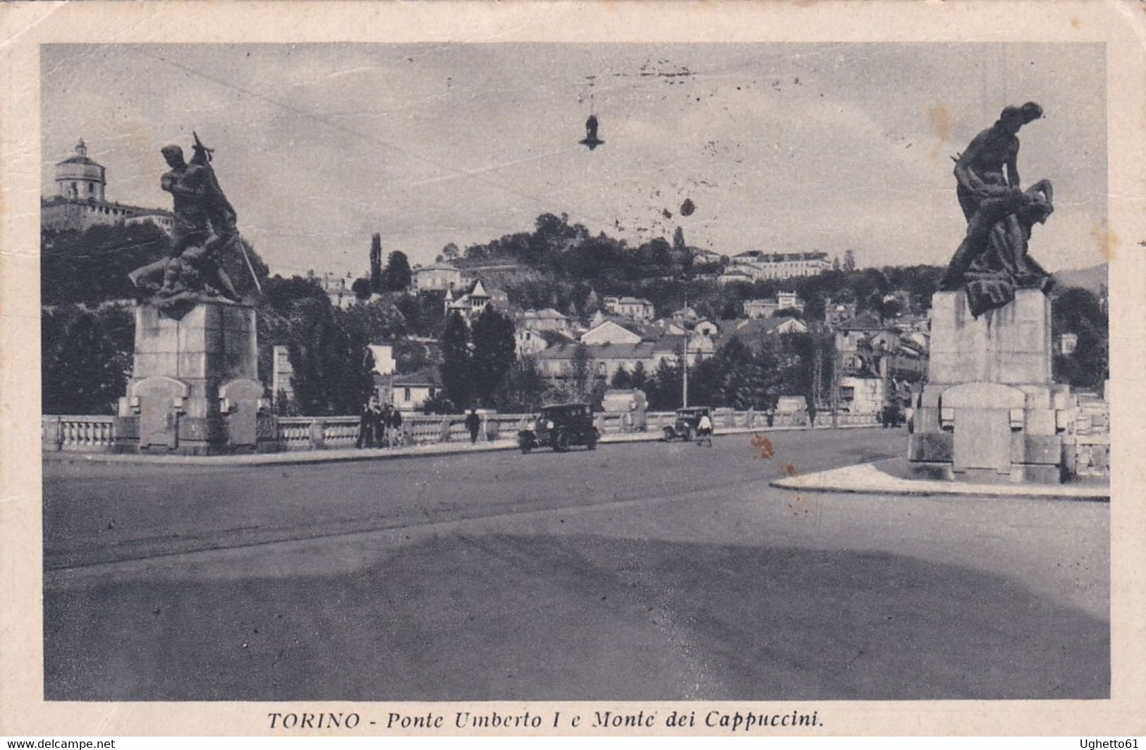 Torino - Ponte Umberto I E Monte Dei Cappuccini Viaggiata 1935 - Bruggen