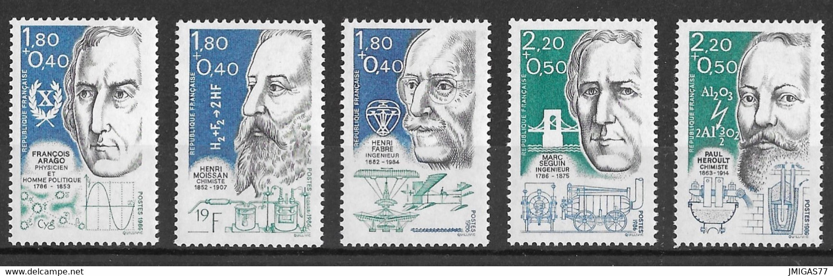 FRANCE N° 2396-2400 - Unused Stamps