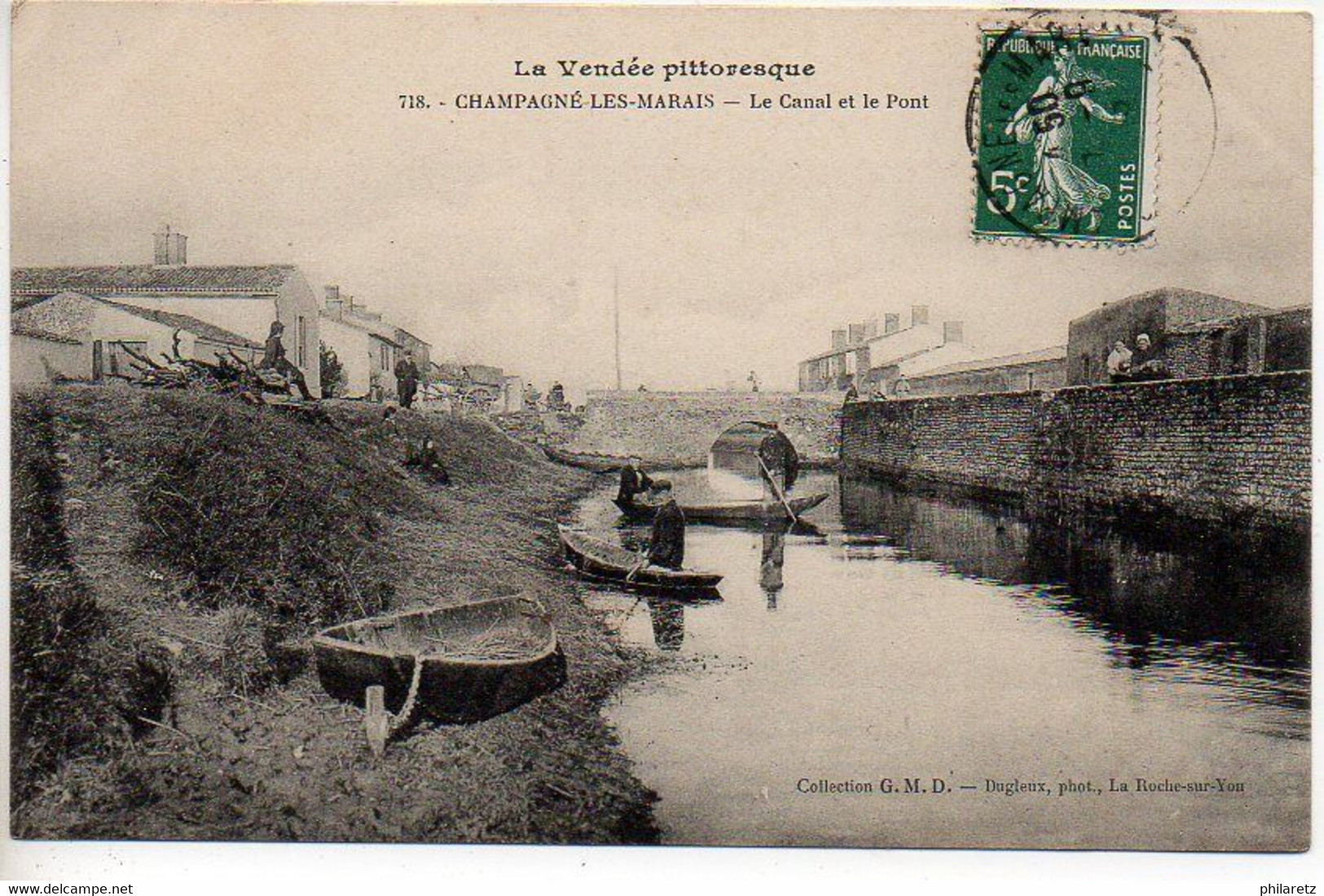 Champagné Les Marais : Le Canal Et Le Pont - Other & Unclassified
