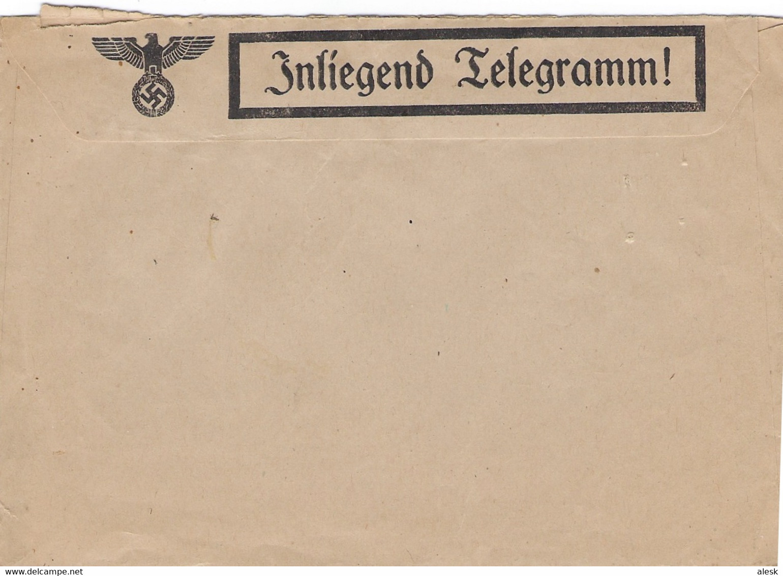 TÉLÉGRAMME - TELEGRAMM - Non Utilisé - Enveloppe + Carte Feldpost - Covers & Documents