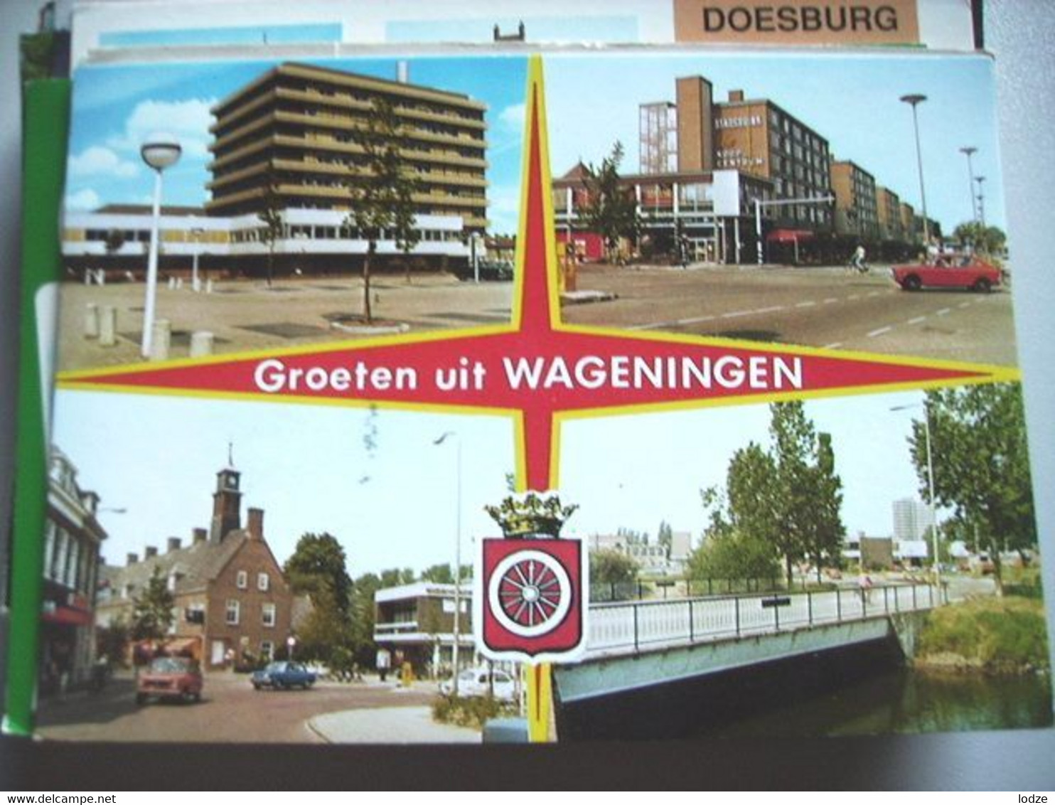 Nederland Holland Pays Bas Wageningen Met Brug En Gebouwen - Wageningen