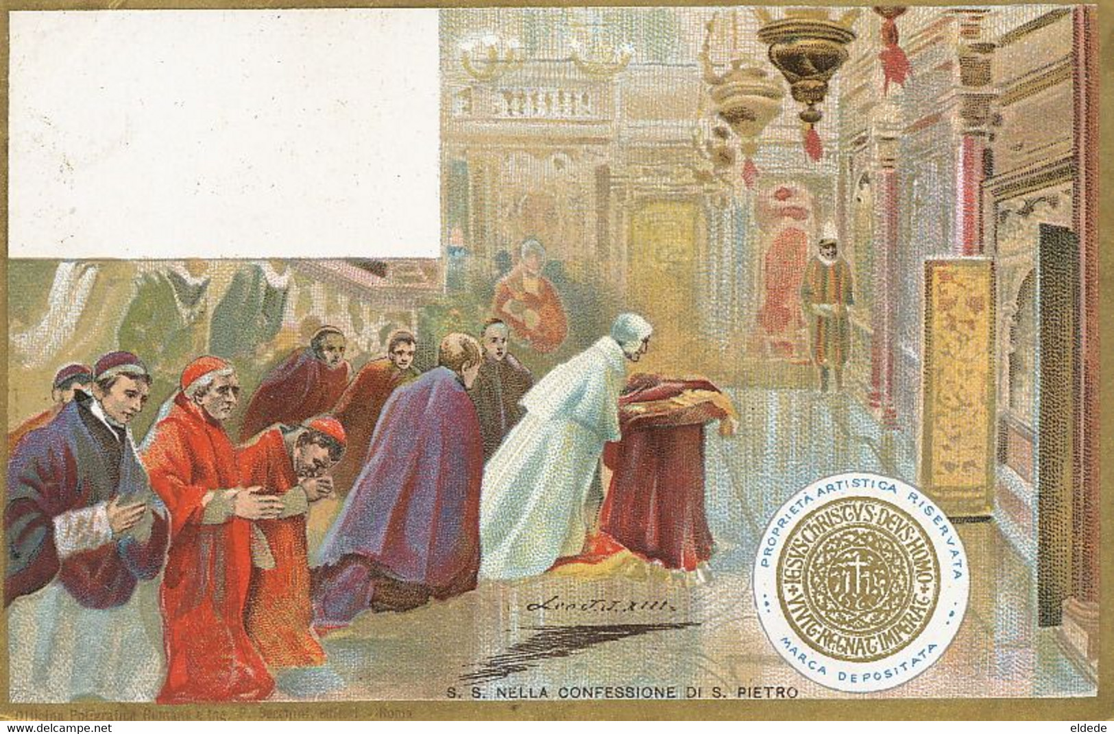 Pioneer Card Litho Becchini  S.S. Nella Confessione Di S. Pietro - Vaticano