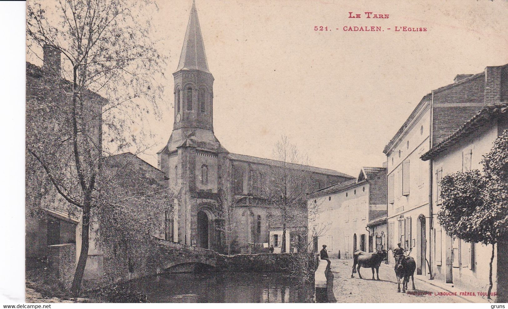 Le Tarn Cadalen L'église, Pas Courante - Cadalen