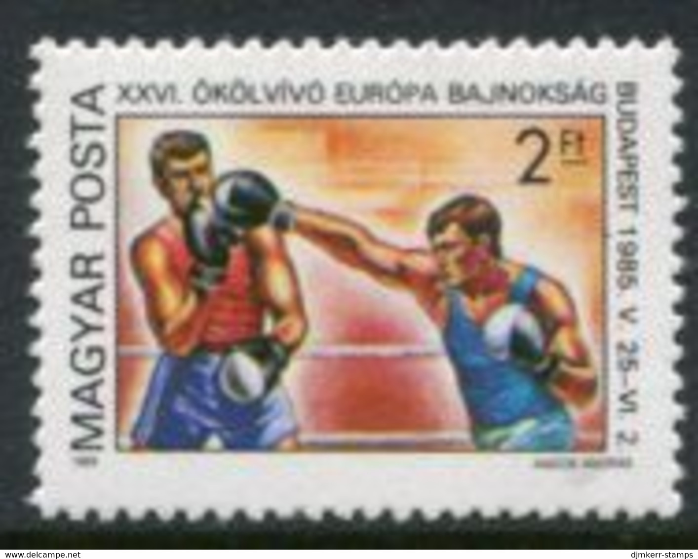 HUNGARY 1985 European Boxing Championship MNH / **  Michel 3750 - Unused Stamps