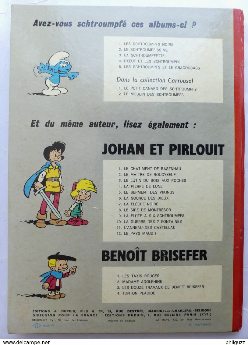 ALBUM BD  LES SCHTROUMPFS ET LE CRACOUCASS 5 DUPUIS PEYO 1969 - Schtroumpfs, Les