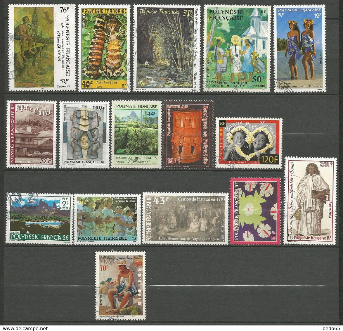 LOT POLYNESIE OBL / Cote 15€ - Lots & Serien