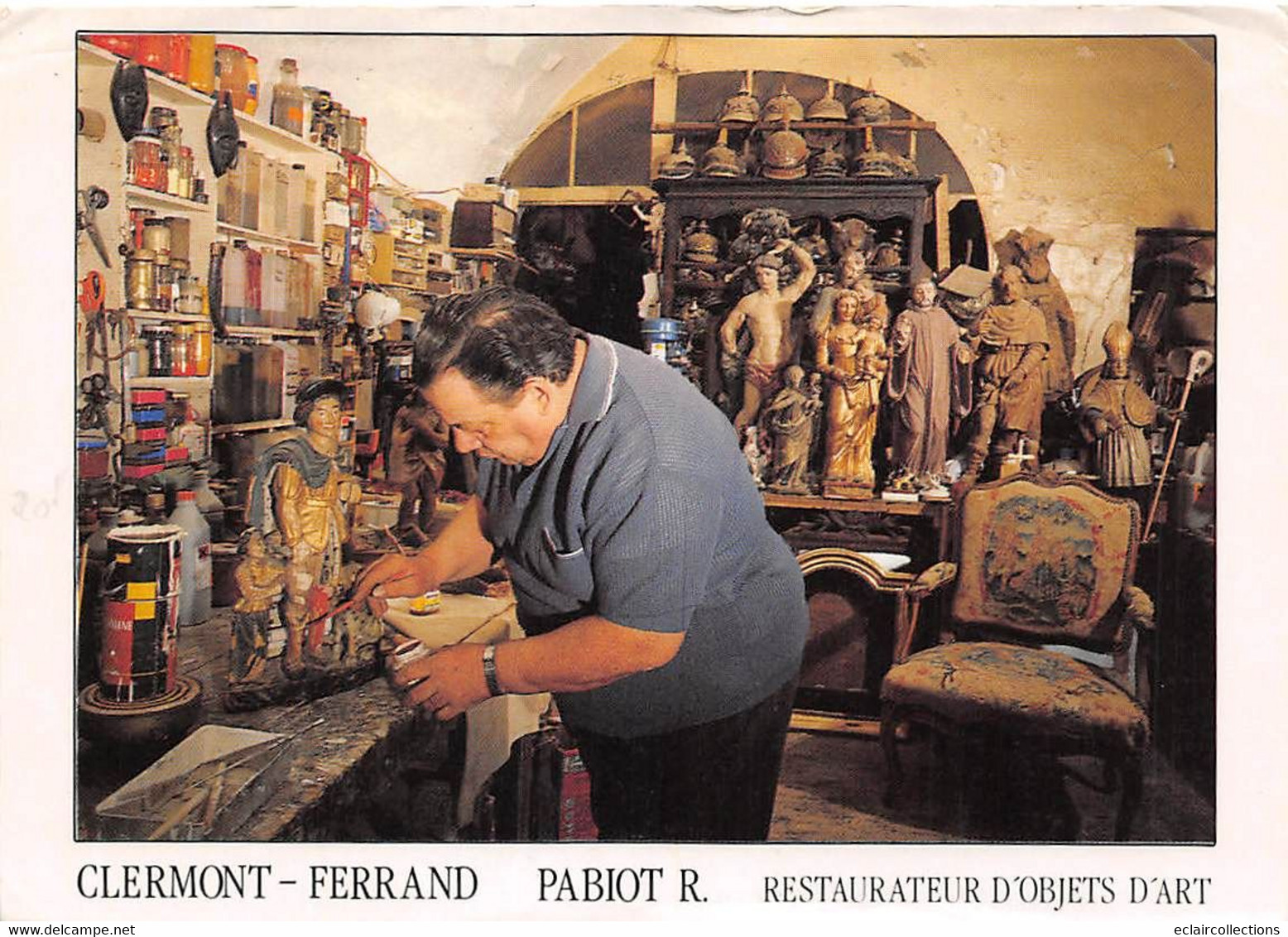 Clermont-Ferrand      63      M.Pabiot Restaurateur D'objets D'art   10 X 15 (voir Scan) - Clermont Ferrand