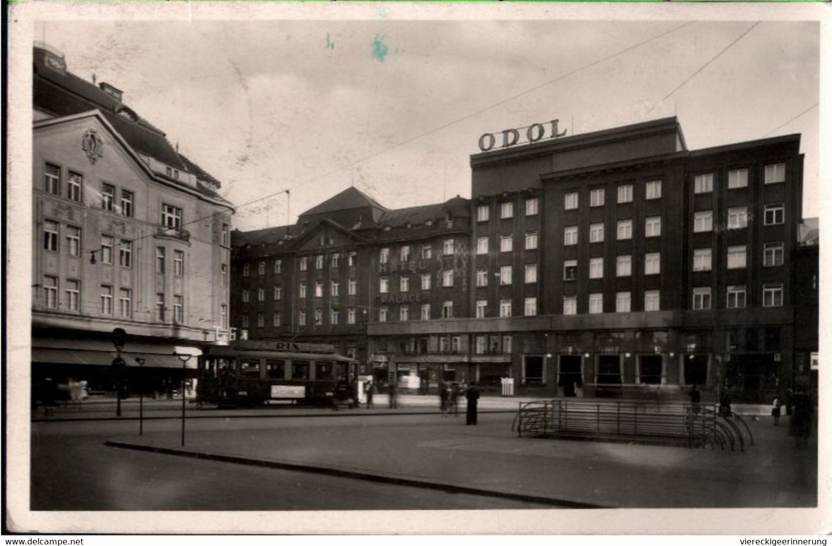 ! Alte Ansichtskarte Mährisch Ostrau, Ostrava, Straßenbahn, Tram, Odol - Tchéquie