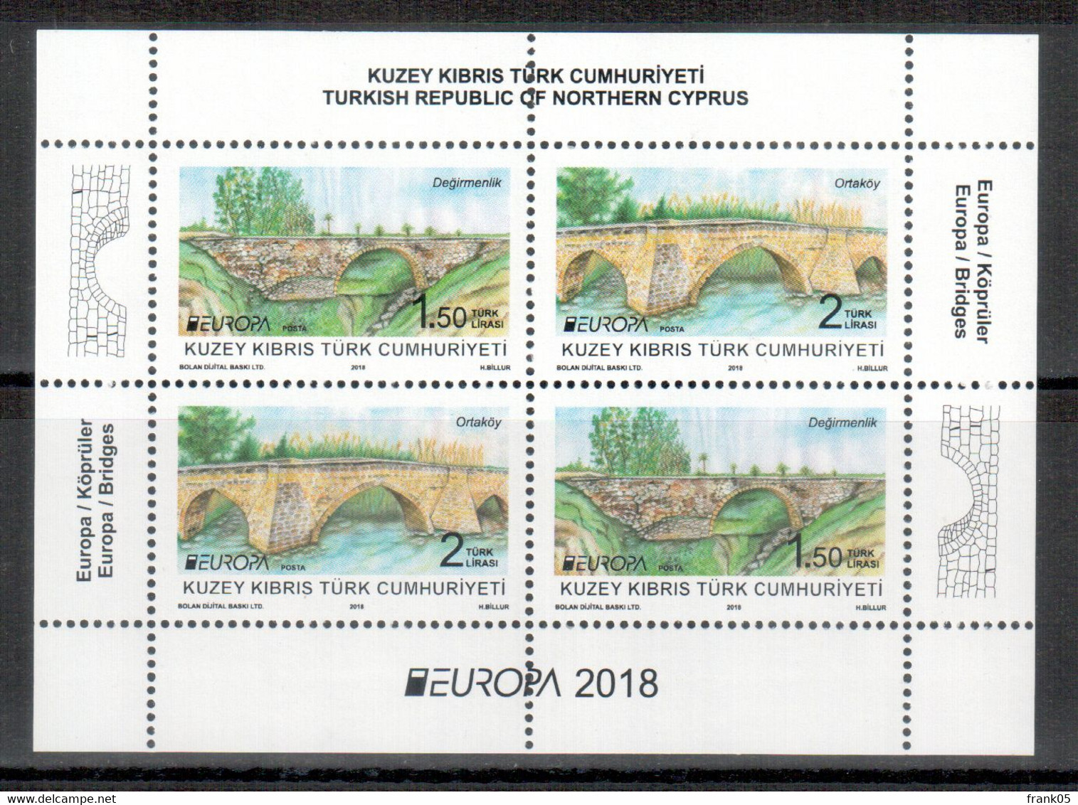 Türkisch-Zypern / Turkish Republic Of Northern Cyprus / Chypre Turc 2018 Block/souvenir Sheet EUROPA ** - 2018