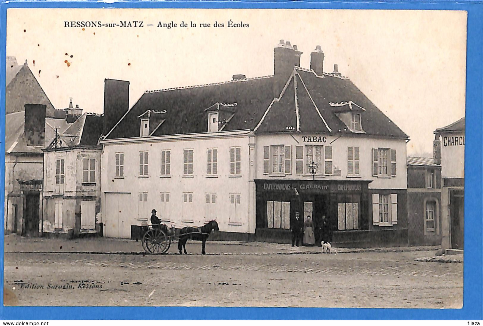 60 - Oise - Ressons Sur Matz - Angle De La Rue Des Ecoles  (N4900) - Ressons Sur Matz