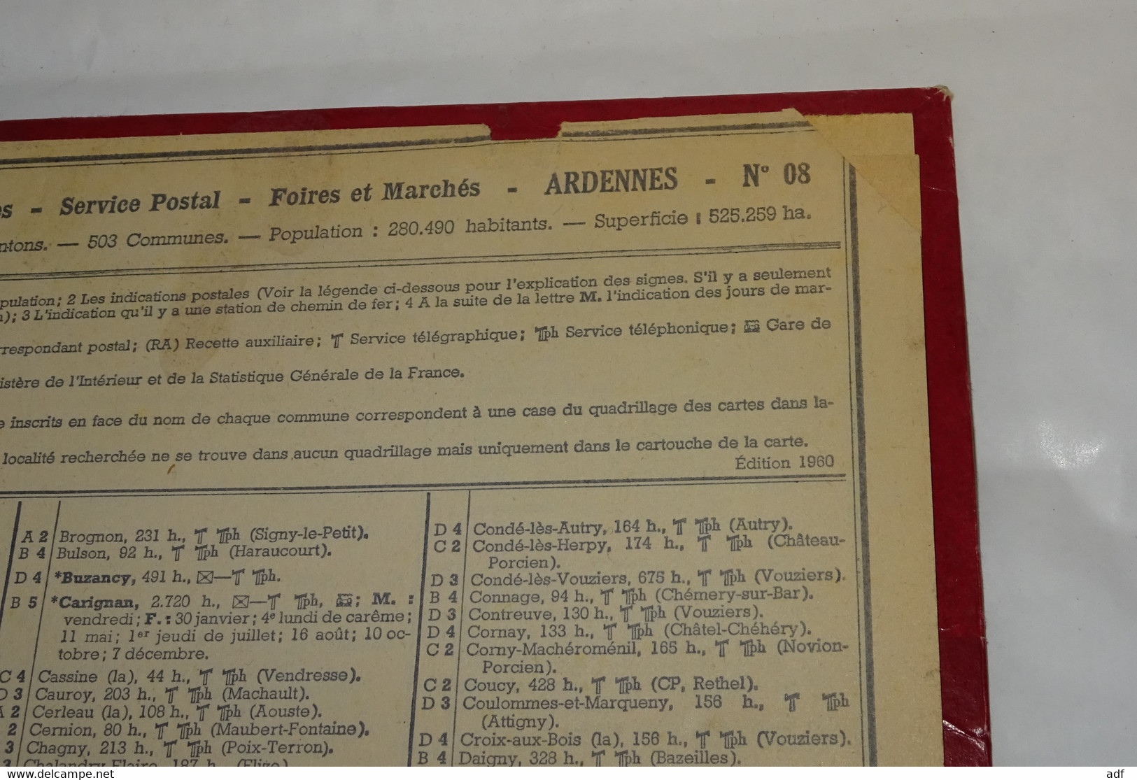 1960 ANNEE BISSEXTILE CALENDRIER ALMANACH DES PTT, JOIES DU GRAND AIR, OBERTHUR, ARDENNES 08 - Big : 1941-60