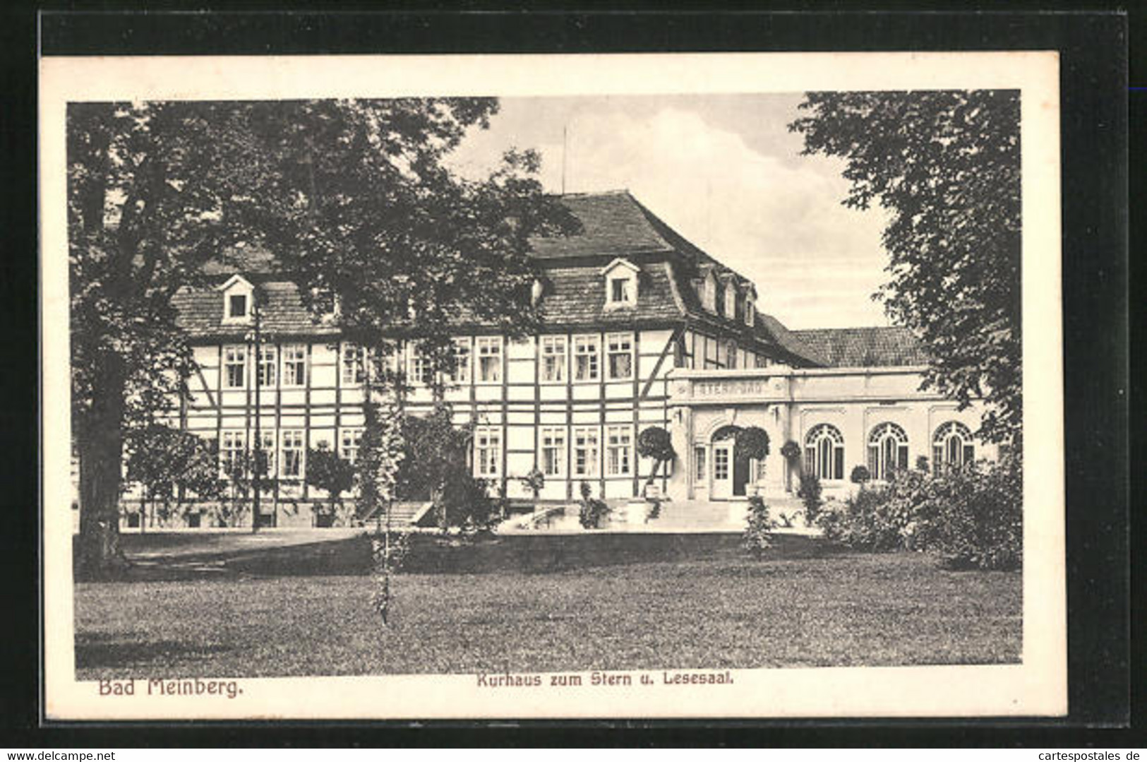 AK Bad Meinberg, Hotel Kurhaus Zum Stern Mit Lesesaal - Bad Meinberg