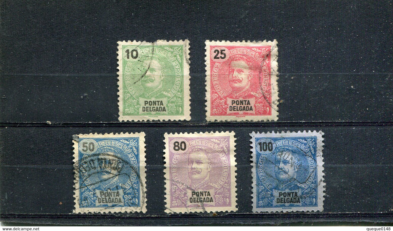 Ponta Delgada 1897-1905 Yt 15 20 22 26-27 - Ponta Delgada