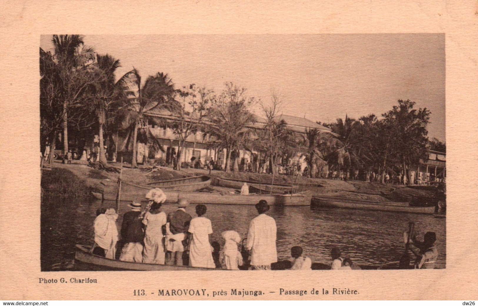 Ethnologie (Madagascar) Marovoay, Près Majunga - Passage De La Rivière - Photo G. Charifou - Carte N° 113 - África