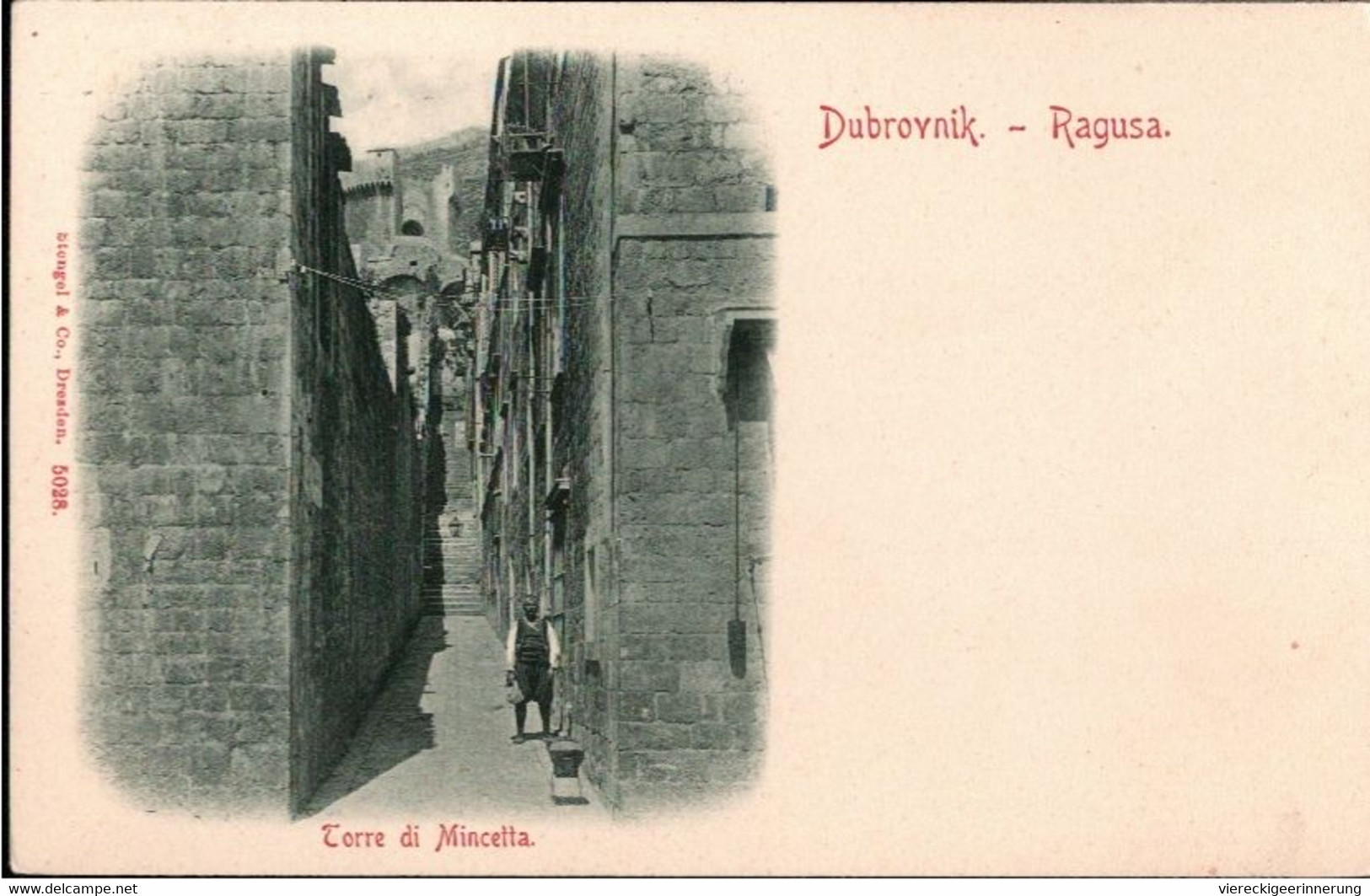! Alte Ansichtskarte Dubrovnik Ragusa - Croatie