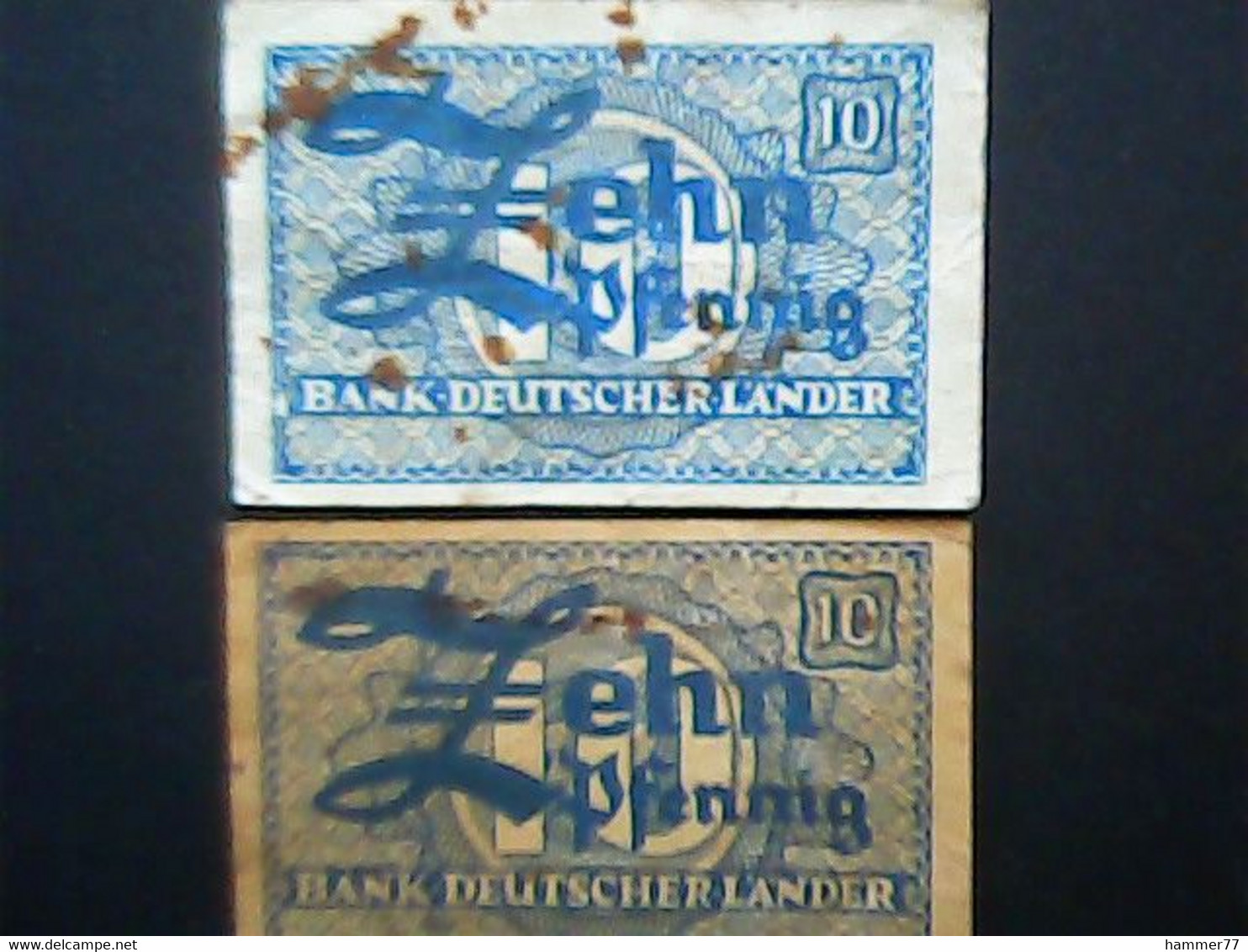 Germany 1948: Bank Deutscher Länder 2 X 10 Pfennig - 10 Pfennig