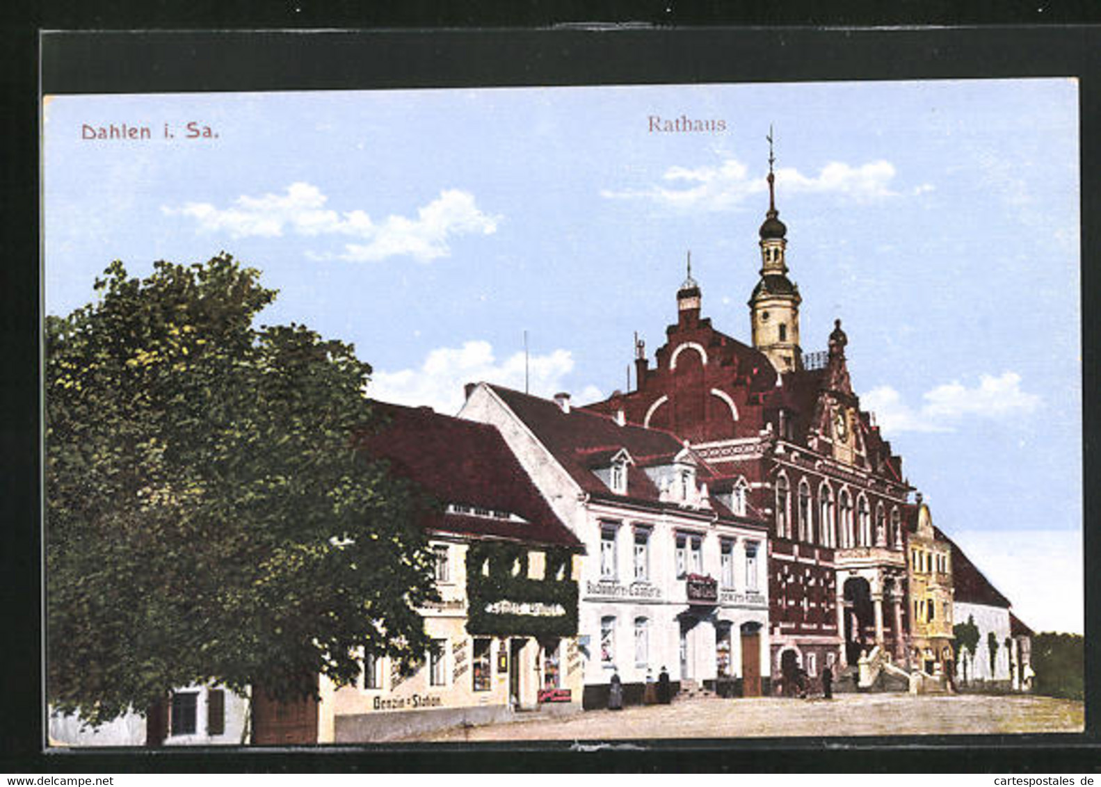 AK Dahlen I. Sa., Blick Auf Das Rathaus - Dahlen