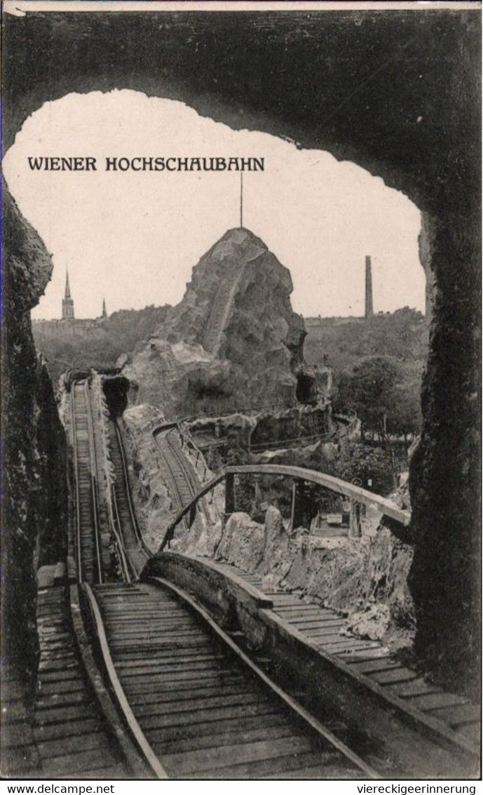 ! 1924 Ansichtskarte Prater Wien, Fahrgeschäft, Roller Coaster, Österreich - Prater