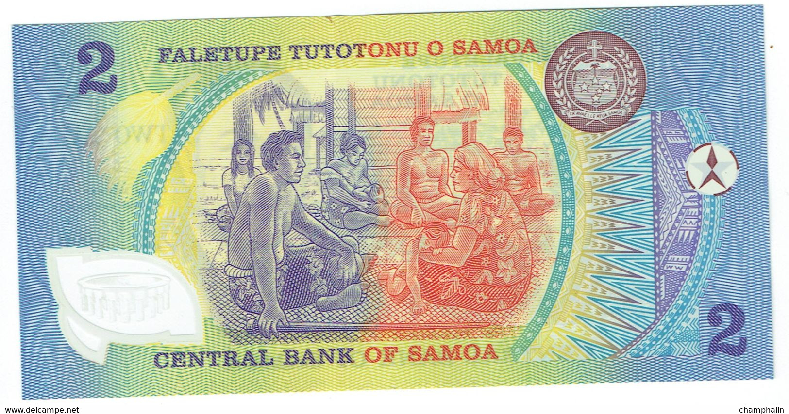 Samoa Occidentales - Billet De 2 Tala - Malietoa Tanumafili II - Non Daté (1990) - Polymère - P31e - Samoa