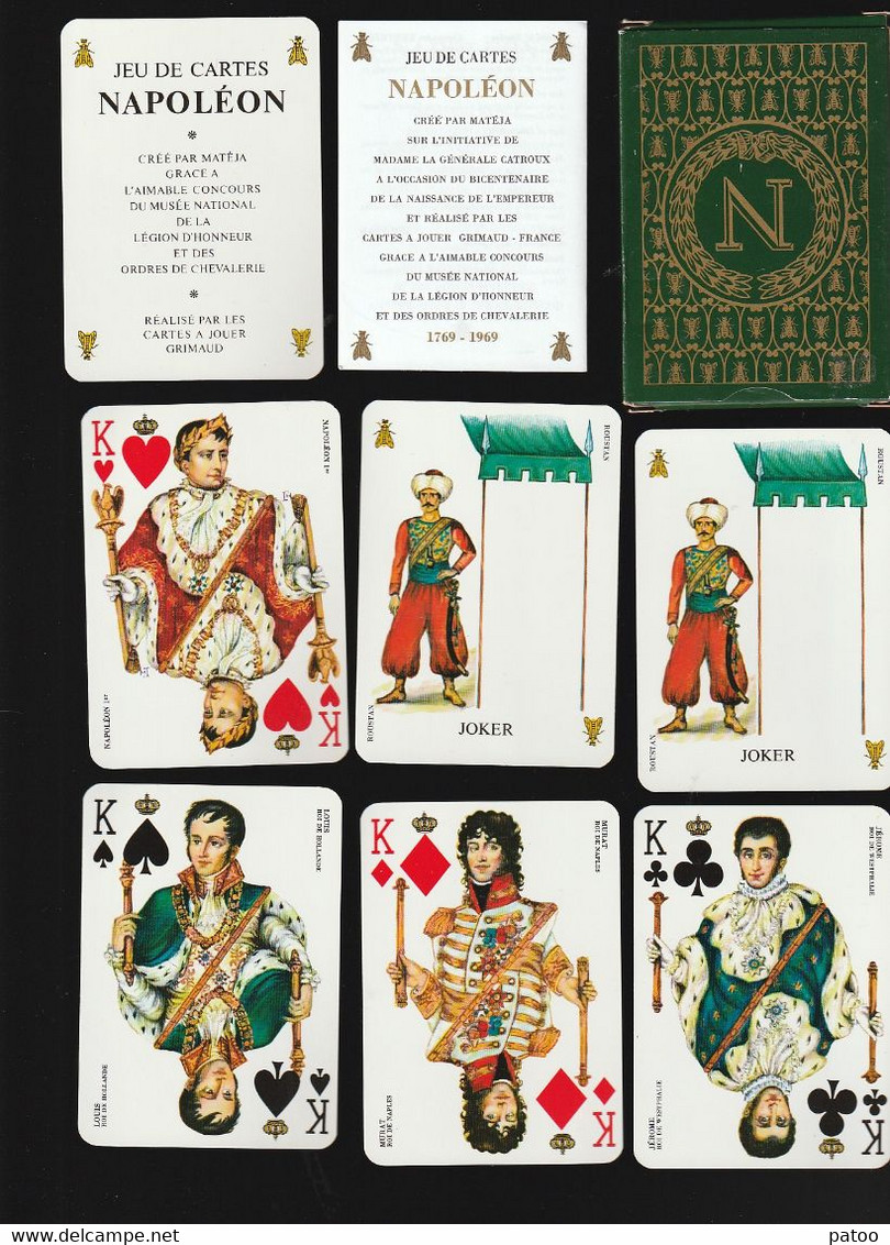 CARTES  JEU NAPOLEON NEUF  GRIMAUD / 2 JOKERS - 54 Cards