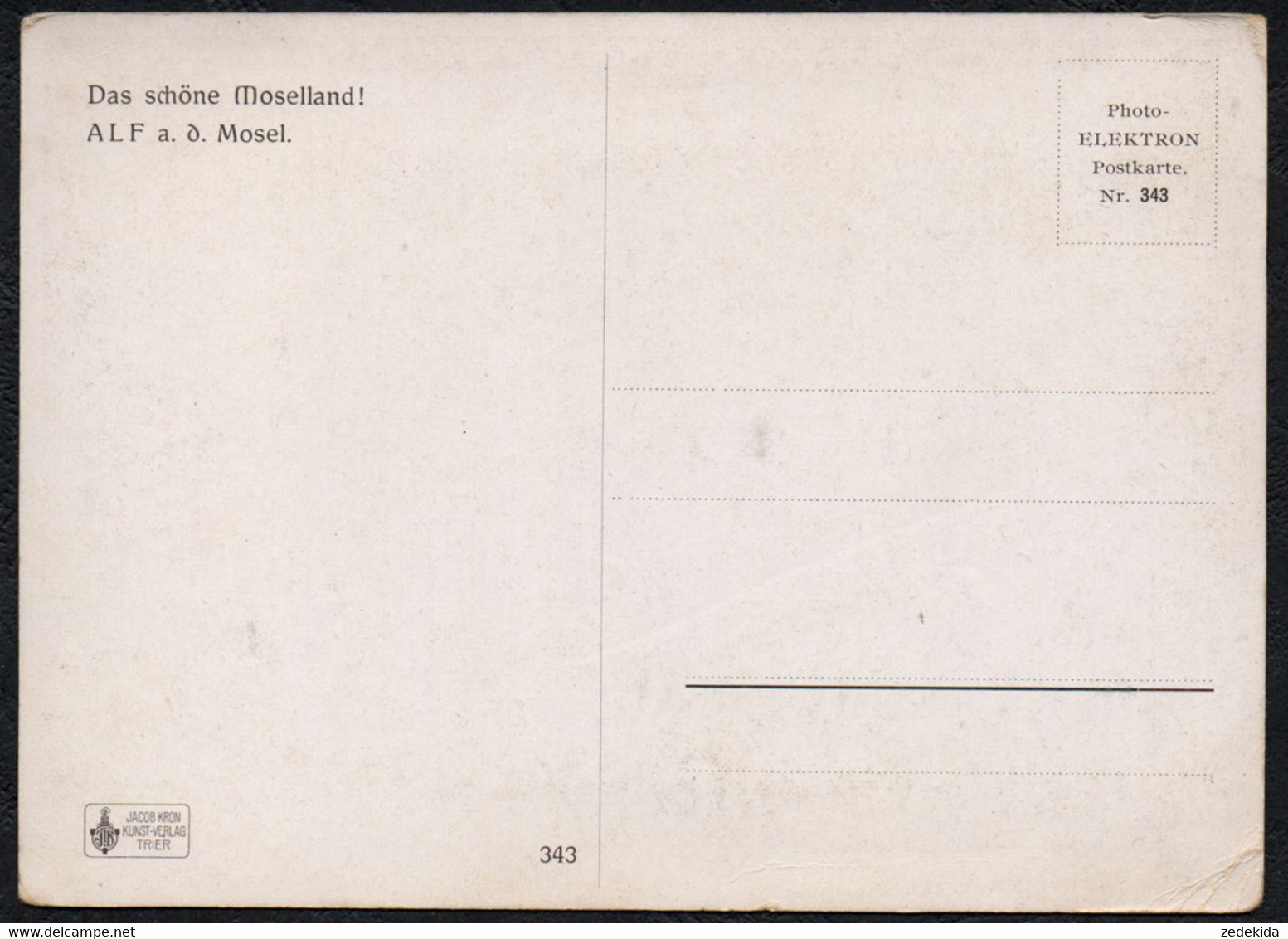 D7867 - Alf A.d. Mosel - Photo Elektronen Postkarte - Jakob Kron - Alf-Bullay