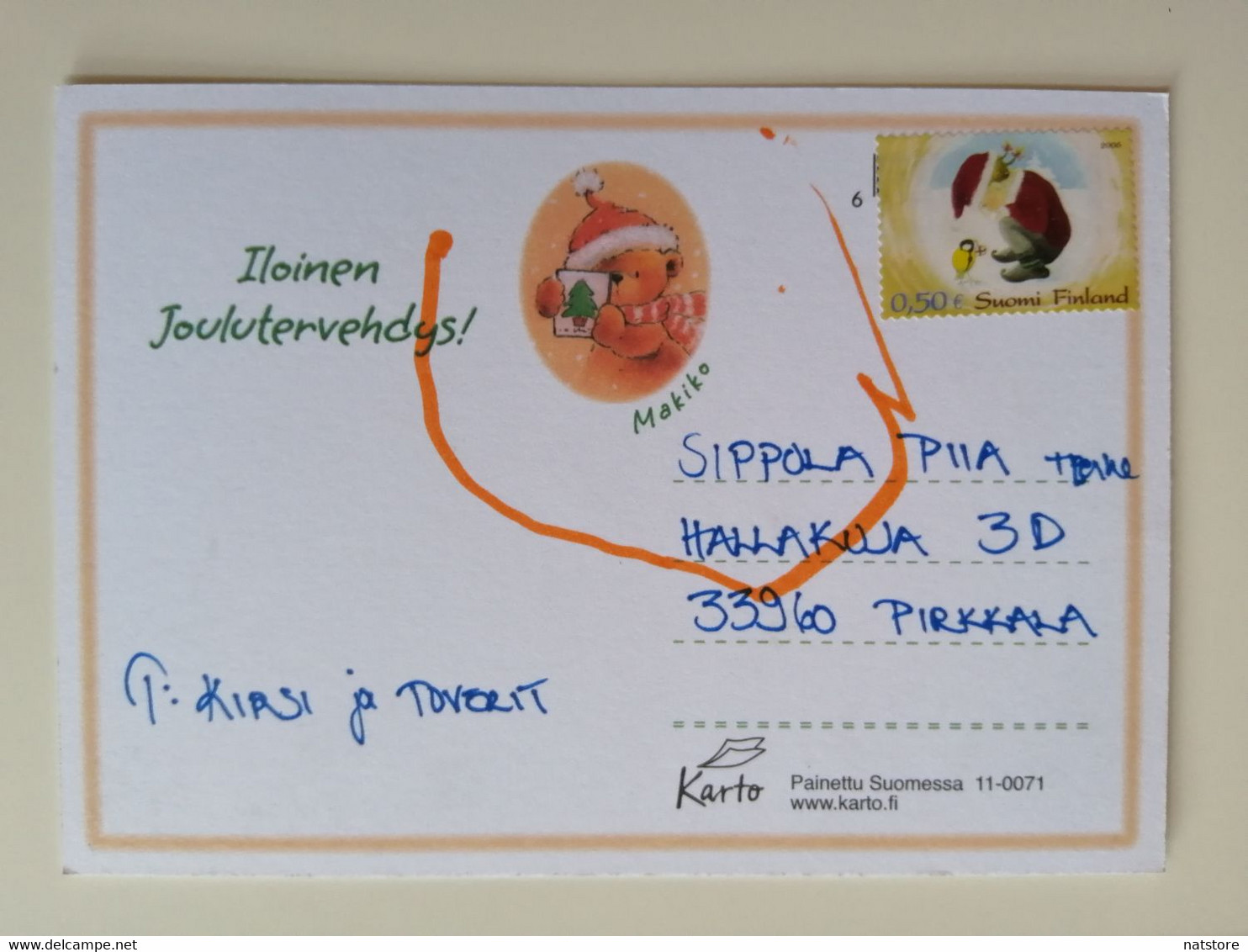 2006..FINLAND ...VINTAGE POSTCARD WITH STAMP..CHRISTMAS - Lettres & Documents