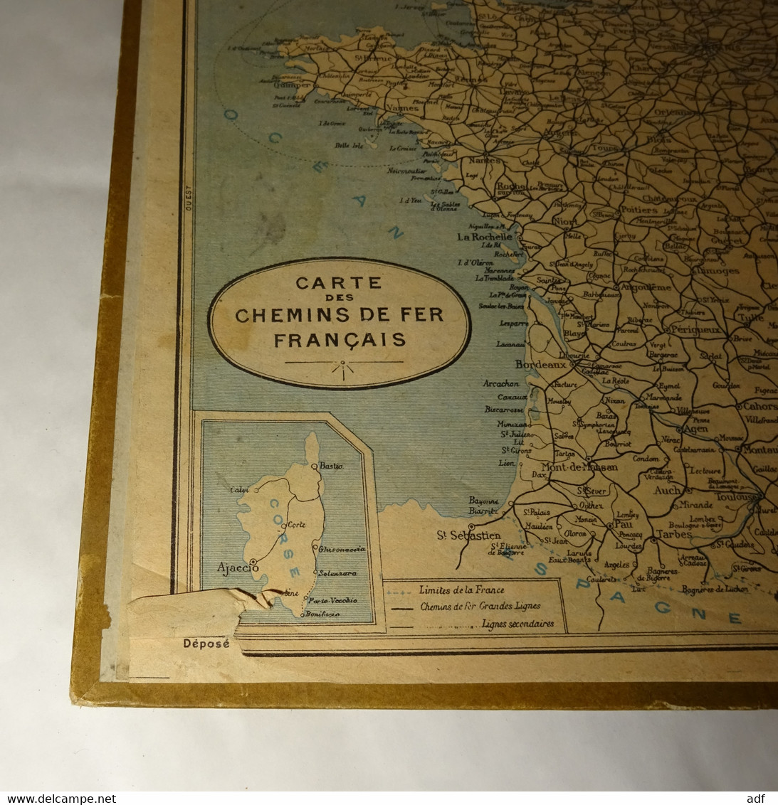 1933 CALENDRIER ALMANACH DES PTT, ILLUSTRATION FOUGERES, L'ENTREE DU CHATEAU, OBERTHUR, MARNE 51 - Grand Format : 1921-40